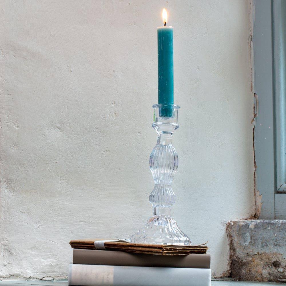 Grand Illusions Glass Candlestick Bella